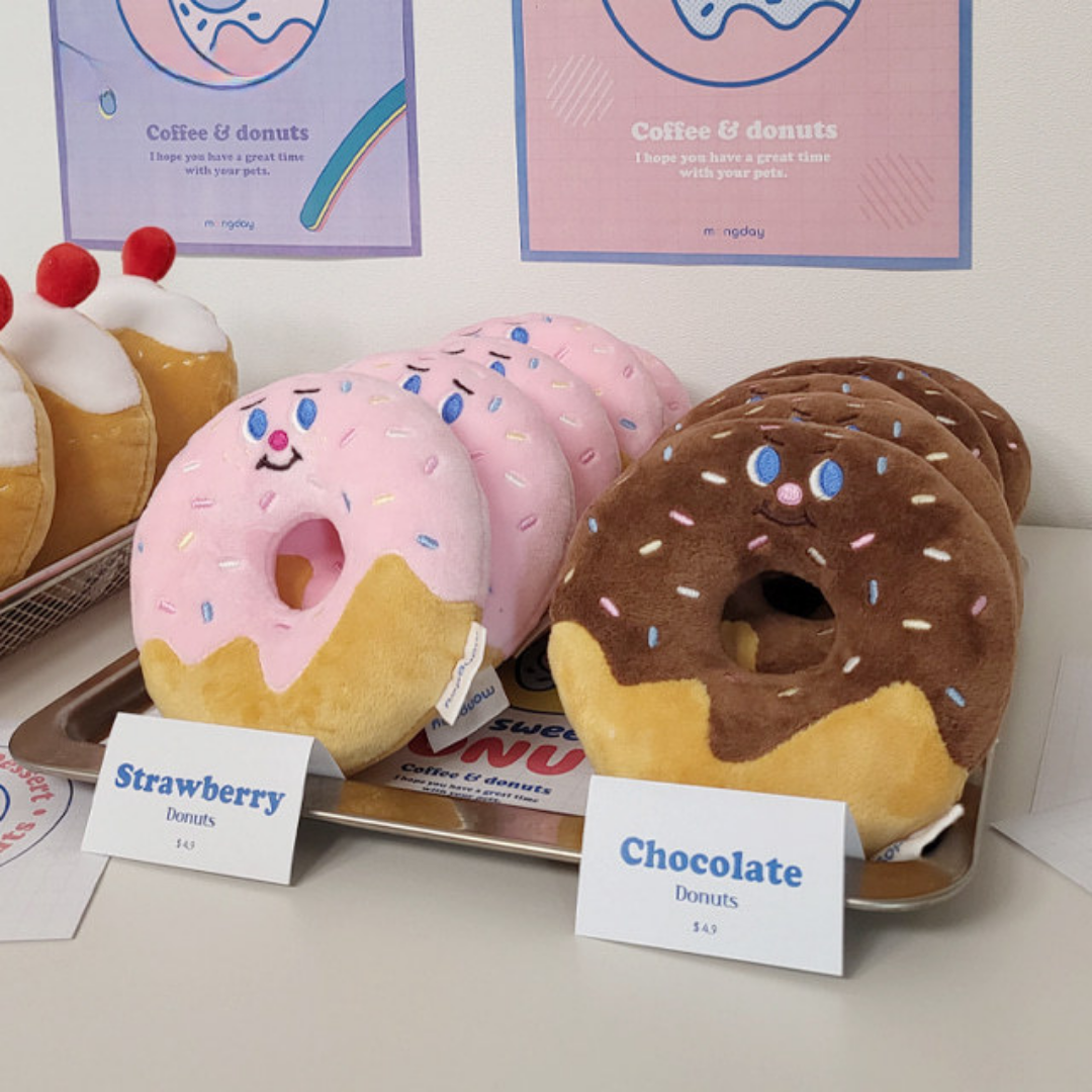 Korean Donuts Dog Sound Toys - Matcha Donuts