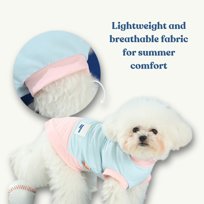 Summer Comfort Sun Protection Vest for Dogs - Yellow & Purple