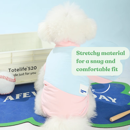 Summer Comfort Sun Protection Vest for Dogs - Yellow & Purple