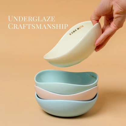 KAMA MUTA Pod Bowl Pet Bowl - Yellow