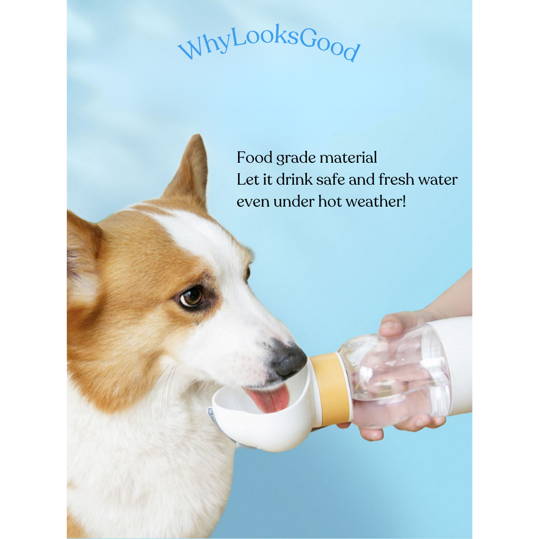 Portable Pet/Dog Water Bottle - White
