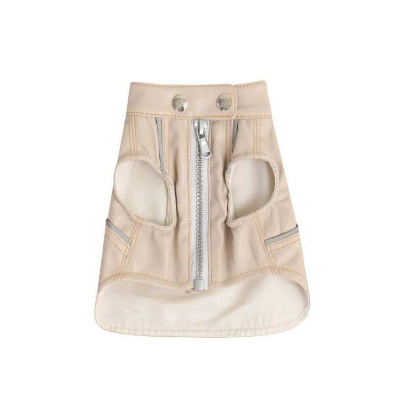 [Pre-order] Lazyeazy Plus Faux Crocodile Skin Vest - Beige